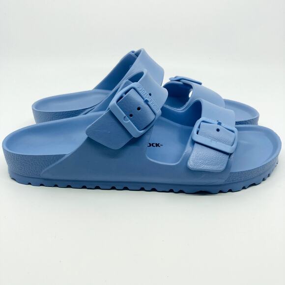 Birkenstock Arizona EVA Sandals Size 40 Womens 9 Narrow Fit Dusty Blue Slides - Picture 1 of 10